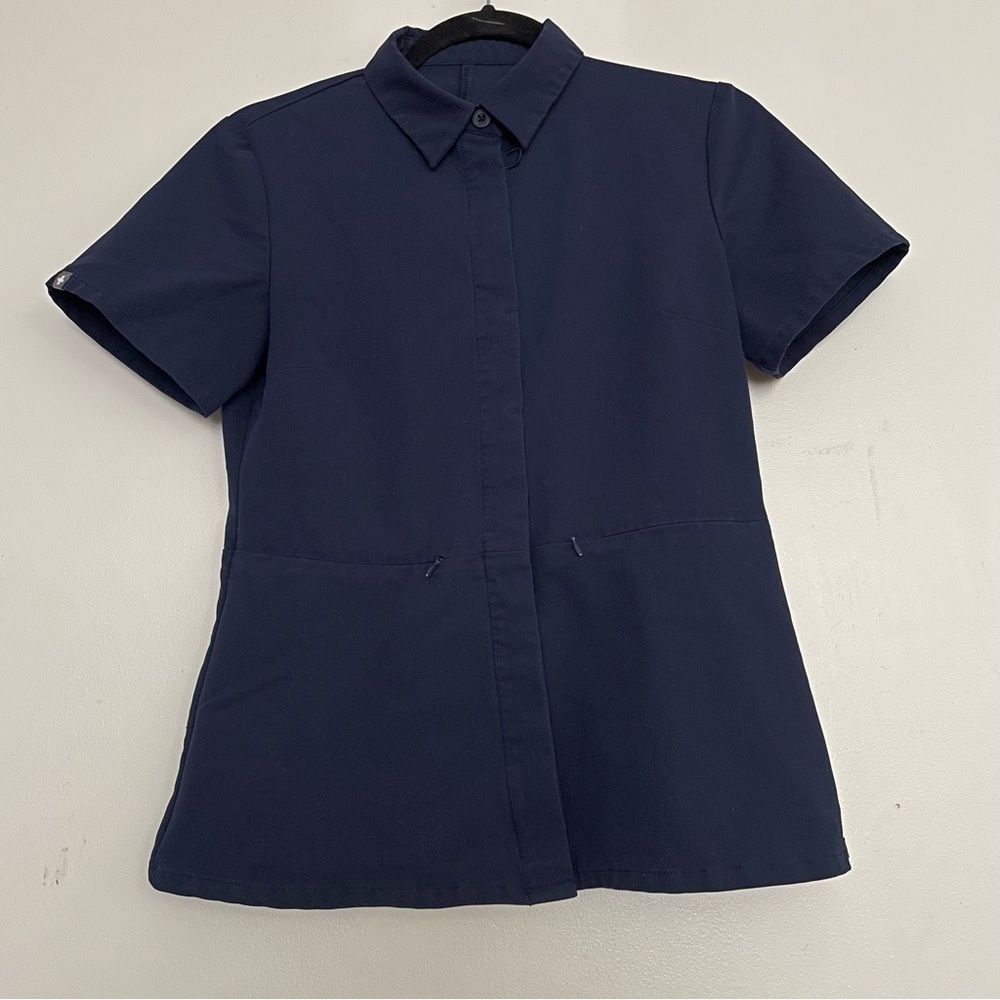 Women’s FIGS Malindi Tailored Top Navy 1382 Size XS